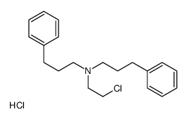 2-chloroethyl-bis(3-phenylpropyl)azanium,chloride结构式