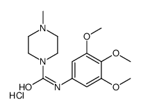 4-methyl-N-(3,4,5-trimethoxyphenyl)piperazine-1-carboxamide,hydrochloride结构式