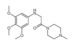1-(4-methylpiperazin-1-yl)-2-(3,4,5-trimethoxyanilino)ethanone Structure