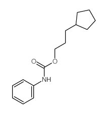 Cyclopentanepropanol,1-(N-phenylcarbamate) Structure