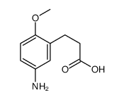 3-(5-氨基-2-甲氧基苯基)丙酸结构式