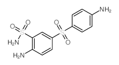 2-amino-5-(4-aminophenyl)sulfonyl-benzenesulfonamide structure