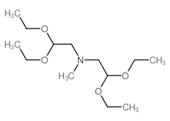 2,2-甲基亚氨基双(乙醛二乙基乙缩醛)结构式