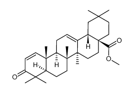 methyl 3-oxo-1,12-oleandien-28-oate Structure