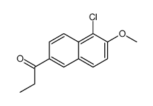 1-(5-chloro-6-methoxynaphthalen-2-yl)propan-1-one Structure