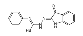 1-[(3-oxoindol-2-yl)amino]-3-phenylthiourea Structure