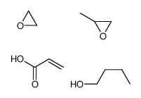 2-丙烯酸与甲基环氧乙烷的聚合物和环氧乙烷单丁基醚的聚合物结构式