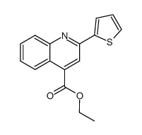 2-thiophen-2-yl-quinoline-4-carboxylic acid ethyl ester Structure