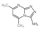 2,4-dimethyl-1,5,7,8-tetrazabicyclo[4.3.0]nona-2,4,6,8-tetraen-9-amine结构式