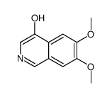 6,7-二甲氧基异喹啉-4-醇结构式