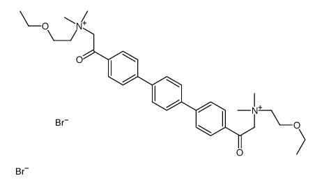 2-ethoxyethyl-[2-[4-[4-[4-[2-(2-ethoxyethyl-dimethyl-ammonio)acetyl]ph enyl]phenyl]phenyl]-2-oxo-ethyl]-dimethyl-azanium dibromide picture