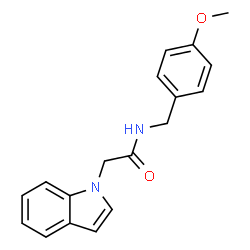 2-(1H-Indol-1-yl)-N-(4-methoxybenzyl)acetamide Structure