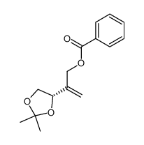 (S)-2-(2,2-dimethyl-1,3-dioxolan-4-yl)allyl benzoate结构式