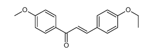 3-(4-ethoxyphenyl)-1-(4-methoxyphenyl)prop-2-en-1-one结构式