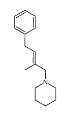 N-(4-Phenyl-2-methyl-2-buten-1-yl)piperidine结构式