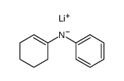 N-(1-Cyclohexen-1-yl)-N-lithiobenzolamin Structure