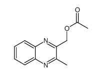 2-acetoxymethyl-3-methyl-quinoxaline结构式