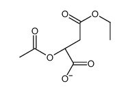(2S)-2-acetyloxy-4-ethoxy-4-oxobutanoate结构式