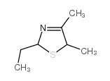 4.5-二甲基-2-乙基-3-噻唑啉结构式