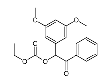 [1-(3,5-dimethoxyphenyl)-2-oxo-2-phenylethyl] ethyl carbonate结构式