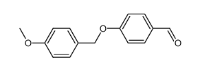 4-[(4-methoxyphenyl)methoxy]benzaldehyde结构式