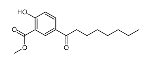 methyl 2-hydroxy-5-octanoylbenzoate Structure