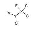 2-bromo-1,1,2-trichloro-1-fluoro-ethane结构式