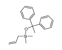 dimethylallylsilyl 1,1-diphenylethyl ether结构式