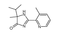 5-isopropyl-5-methyl-2-(3-methyl-2-pyridyl)-2-imidazolin-4-one结构式
