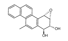 9,10-epoxy-7,8-dihydroxy-7,8,9,10-tetrahydro-5-methylchrysene结构式