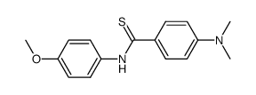 4-dimethylamino-N-(4'-methoxyphenyl)-benzenecarbothiamide结构式