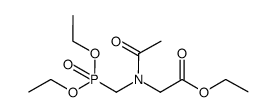 diethyl N-acetyl-N-(ethoxycarbonylmethyl)aminomethylphosphonate Structure