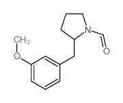 2-[(3-methoxyphenyl)methyl]pyrrolidine-1-carbaldehyde结构式