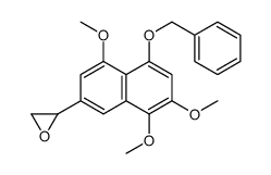 2-(4,7,8-trimethoxy-5-phenylmethoxynaphthalen-2-yl)oxirane结构式