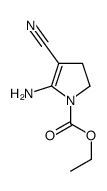ethyl 5-amino-4-cyano-2,3-dihydropyrrole-1-carboxylate Structure