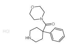 Methanone,4-morpholinyl(4-phenyl-4-piperidinyl)-, hydrochloride (1:1)结构式