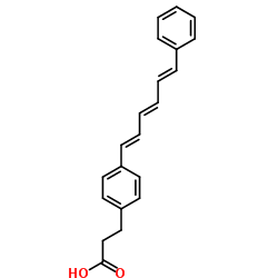 1,6-DIPHENYL-1,3,5-HEXATRIENE-4'-PROPIONIC ACID Structure