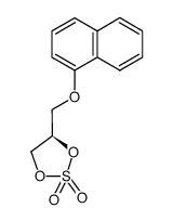 (4S)-4-(1-naphthoxymethyl)-1,3,2-dioxathiolane-2,2-dioxide结构式