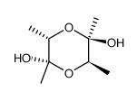2,3c,5c,6t-tetramethyl-[1,4]dioxane-2r,5t-diol结构式