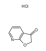 furo[2,3-b]pyridin-3(2H)-one hydrochloride Structure