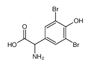氨基-(3,5-二溴-4-羟基-苯基)-乙酸结构式