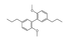 2,2'-dimethoxy-5,5'-dipropyl-biphenyl结构式