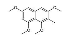 1,3,6,8-tetramethoxy-2-methylnaphthalene结构式