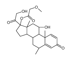 6-methylprednisolone 17-methoxyacetate structure