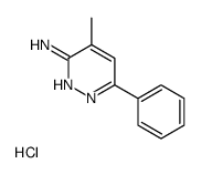 4-methyl-6-phenylpyridazin-3-amine,hydrochloride Structure