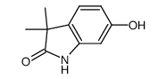1,3-Dihydro-3,3-dimethyl-6-hydroxy-2H-indol-2-one结构式
