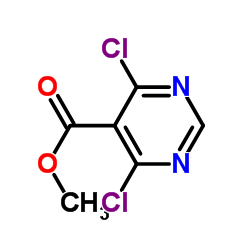 Methyl 4,6-dichloro-5-pyrimidinecarboxylate Structure
