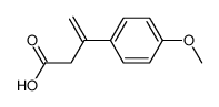 3-(4-methoxyphenyl)-3-butenoic acid Structure