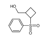 [2-(benzenesulfonyl)cyclobutyl]methanol结构式