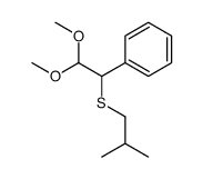 [2,2-dimethoxy-1-(2-methylpropylsulfanyl)ethyl]benzene Structure